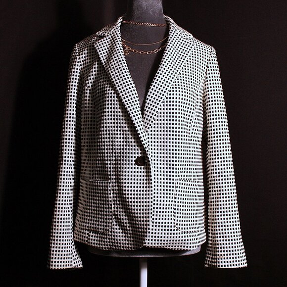 Vintage Talbots Black and White Jacket - Picture 3 of 4